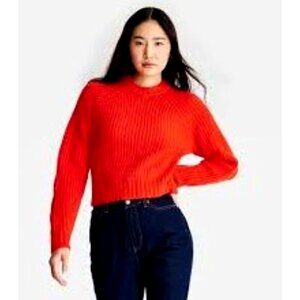 Future Collective with Reese Blutstein Orange Open Back Tie Sweater - SZ 2X